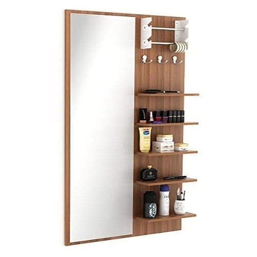 J Best Venture-wall Hanging Dressing Table & Mirror With Multi-functional Shelves