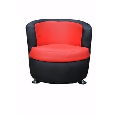 John C Single Leisure Sofa - Orange & Black