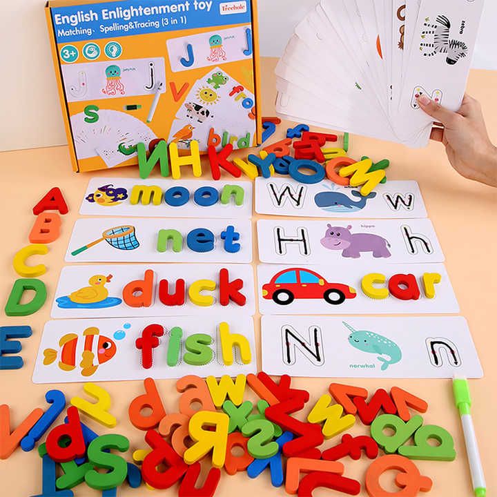 Matching Spelling And Tracing Game -English Enlightenment Toy