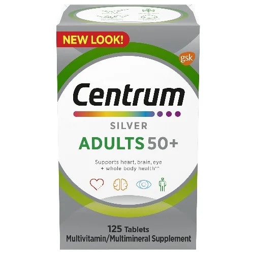 Silver Multivitamin For Adults 50+ - 125 Tablets