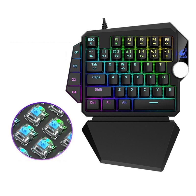 39 Keys RGB Mechanical Gaming Keyboard For PS4,1.5m