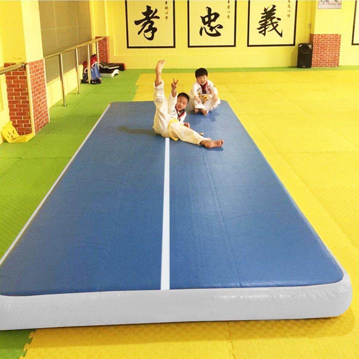 Air Tumbling Track Roller Home Training Inflatable Mat 5Sets For Gymnastics Blue Blue (blue)