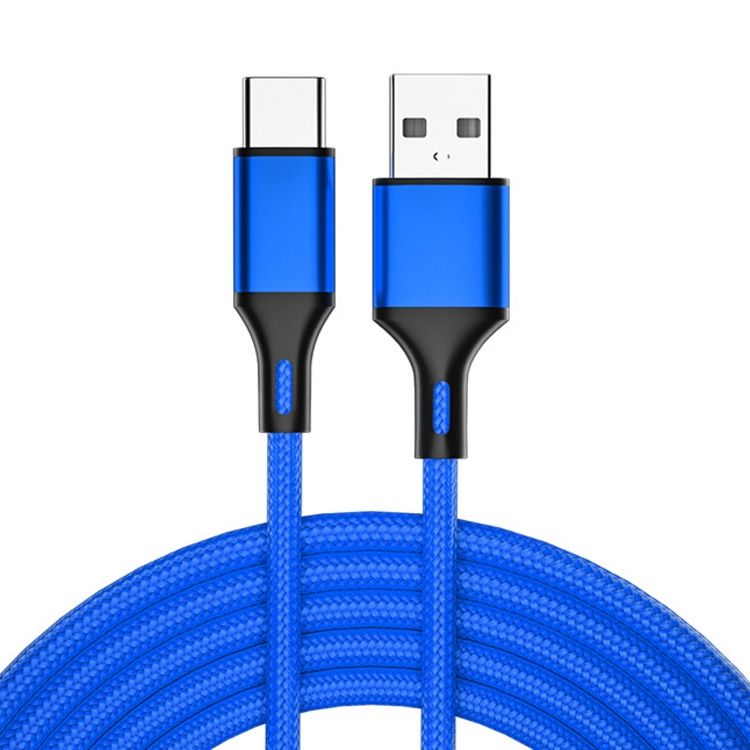 4 PCS Type-C Fast Charge Data Cable, Length: 1.5m (Blue)