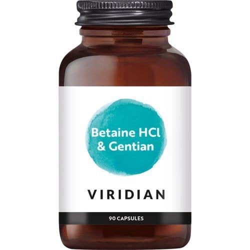Betaine Hcl With Gentian Root 650mg 90capsules
