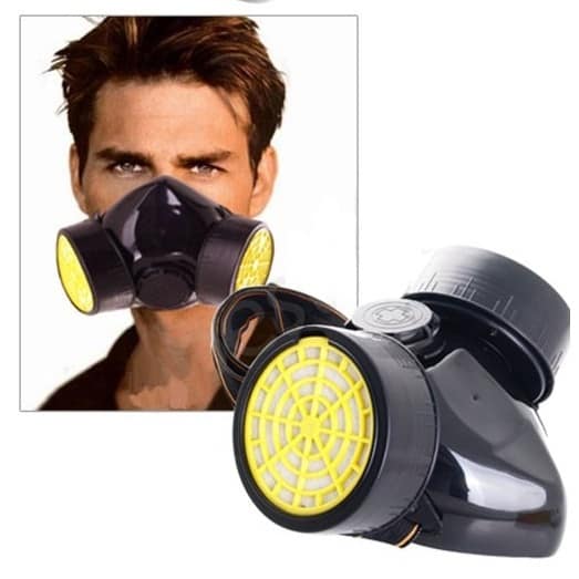 Dual Cartridges Filter Respirator Paint  Dust Proof Mask