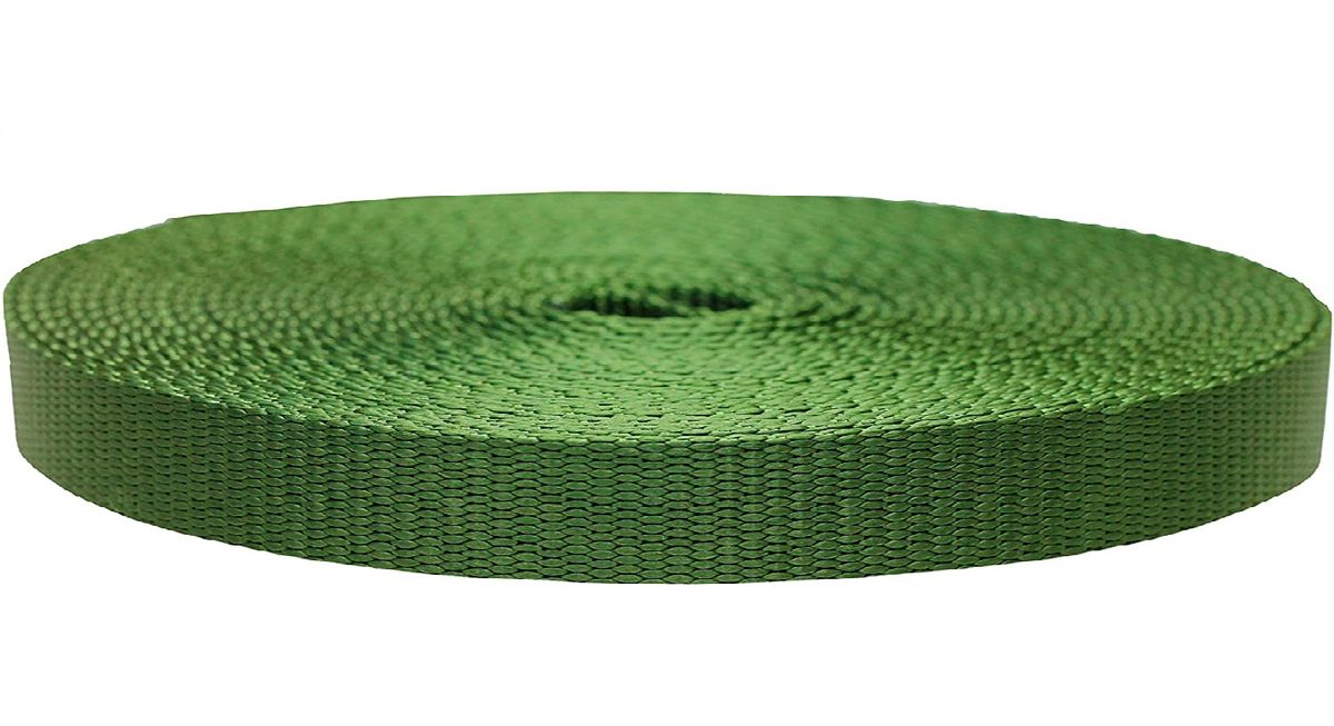 1 Inch Nylon Webbing Rope Roll - Army Green