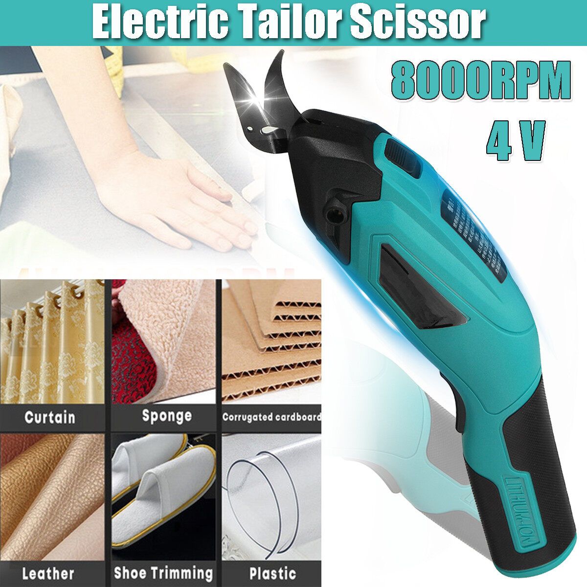 12 W Cordless Electric Pruning Shears Scissor Branch Garden Pruner Tool EU