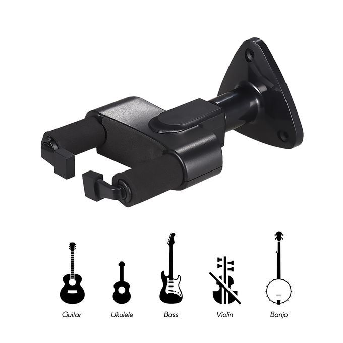 Manual-lock Wall Mount Guitar Hanger String Instrument