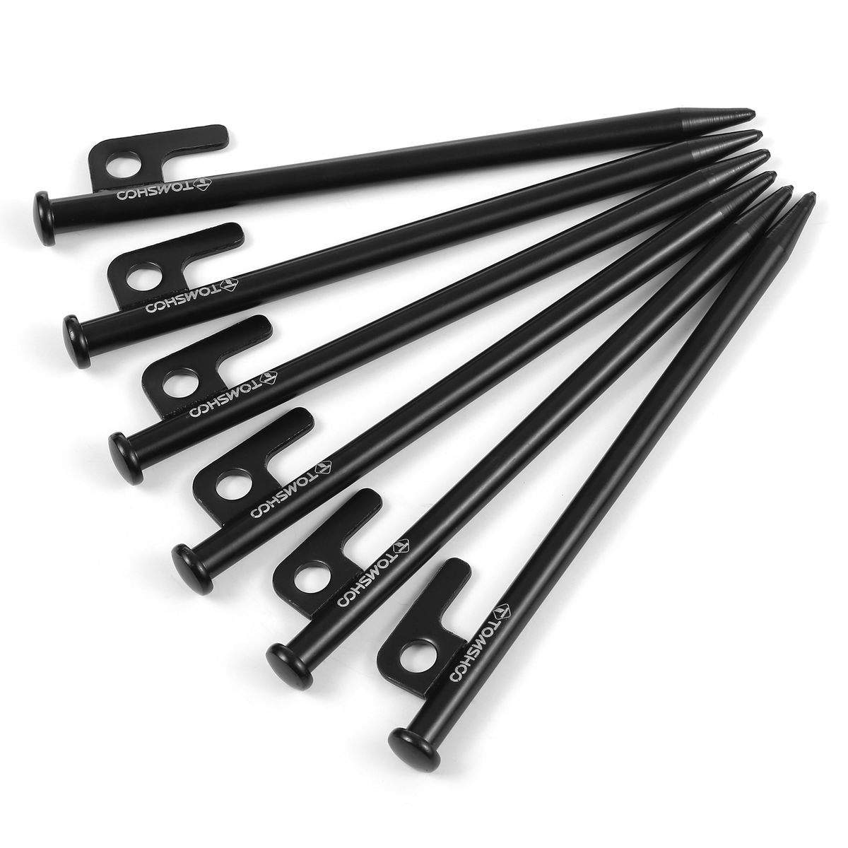 8 Inch Tent Pegs 6PCS Heavy Duty Steel