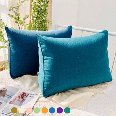 Hoom Pure Cotton Large Triangular Bed Back Cushion Pillow