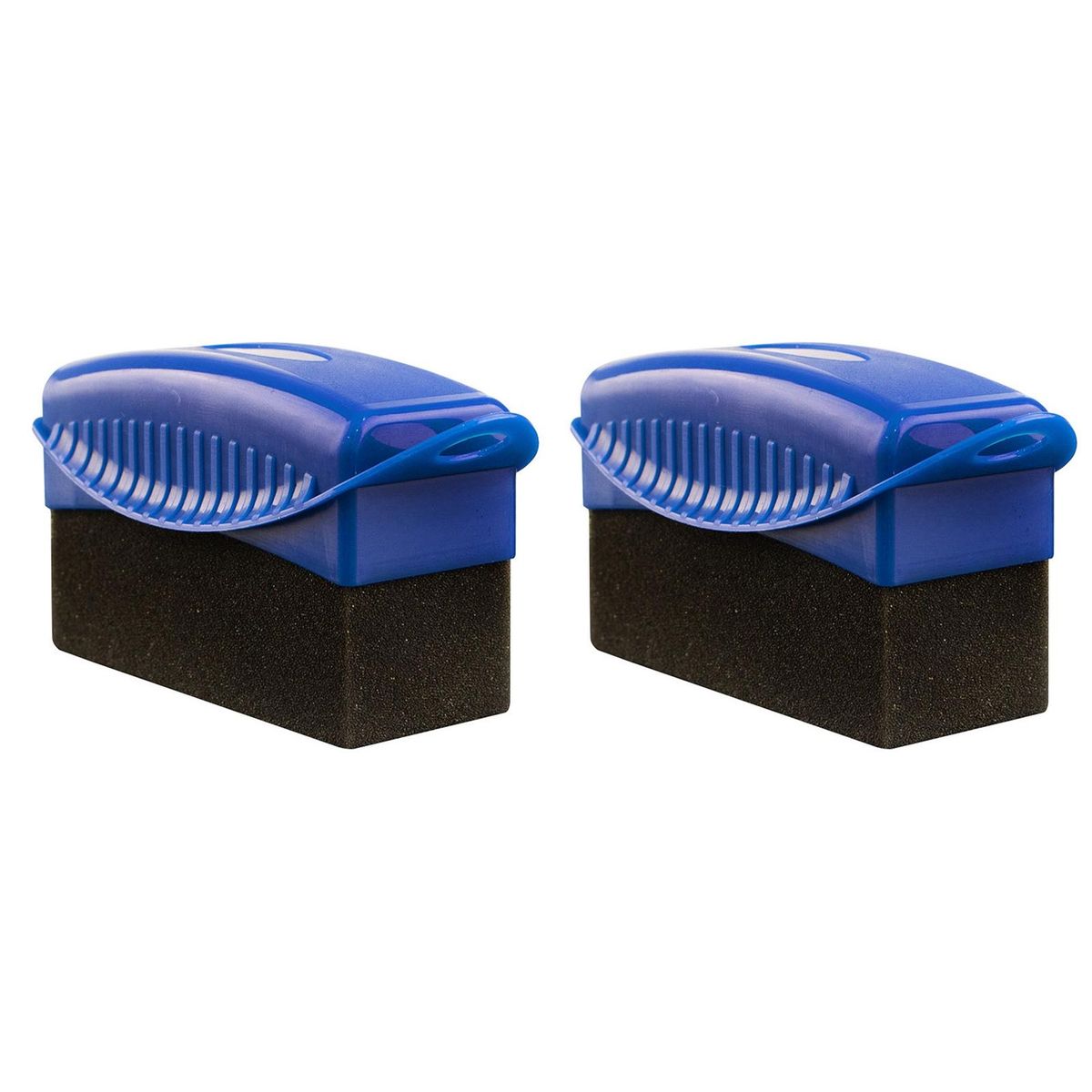 Tire Brush Tire Care Kit 2pcs Soft Applicator Pads with Lid for Waxing Blue
