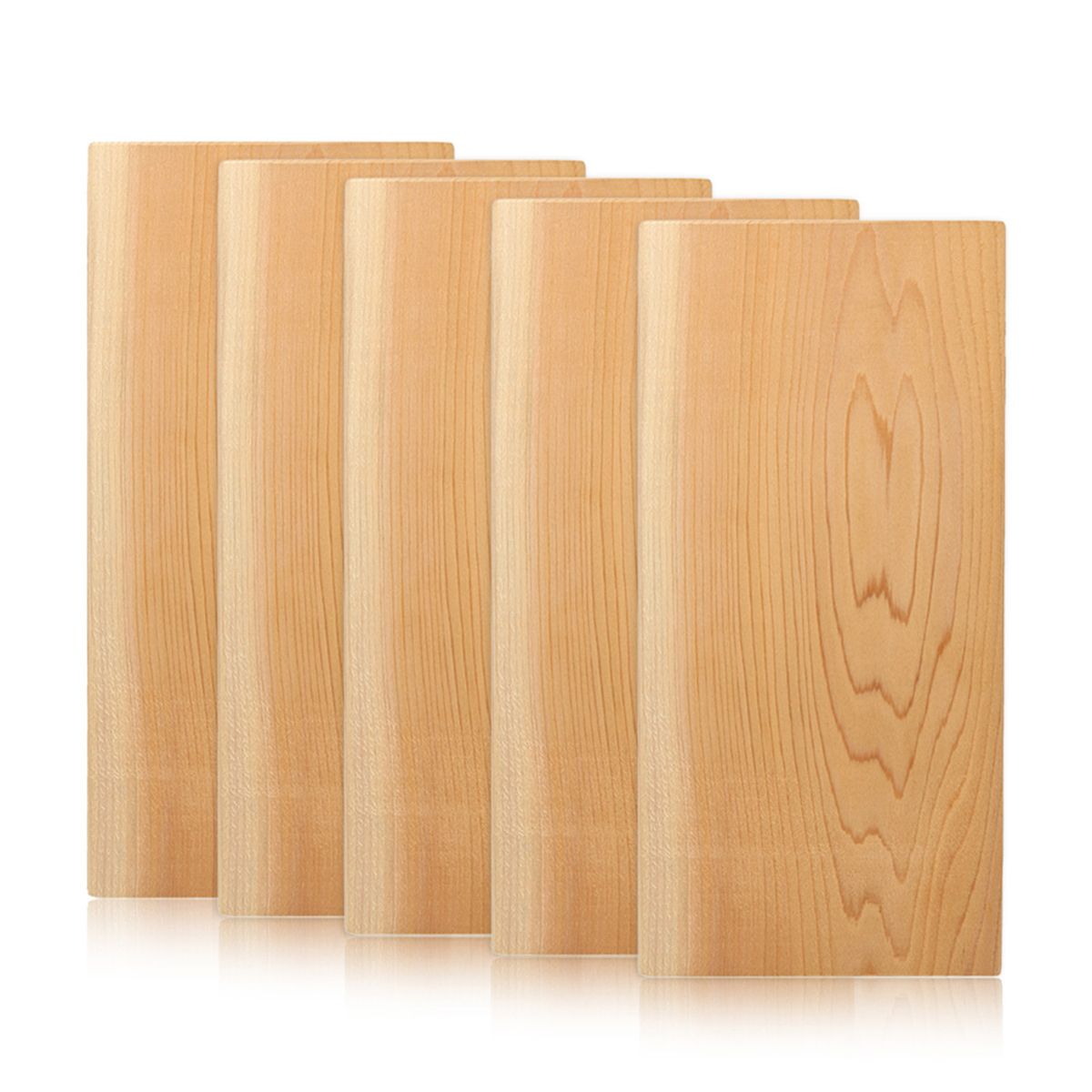 5-Pack Cedar Grilling Planks For Moister More Flavorful