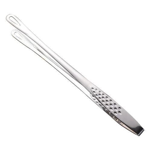 1pc Stainless Steel Food Tongs Long Handle Non Slip Barbecue Tongs Steak Tongs Kitchen Cooking Tools Accessories