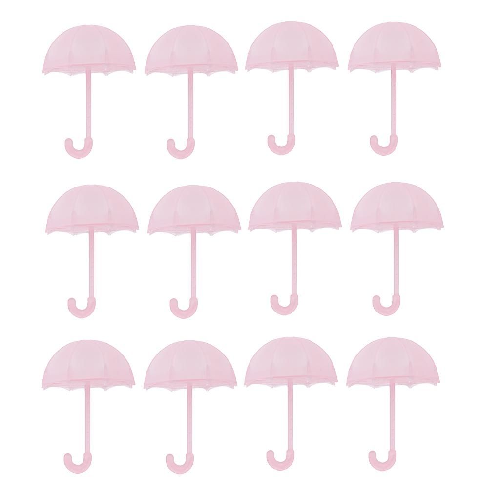 12 Pieces Umbrella Small Candy Gift Boxes Chocolate Boxes Party Pink