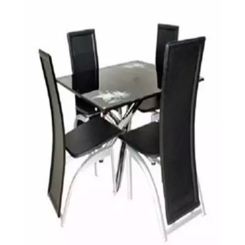 Dinning Table And Chair Set - Black (Ogun, Ibadan. Orders Only)