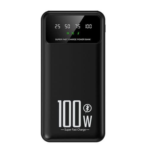 Portable Fast Ultracharge Power Bank - 20000mAh  - 100W - Black