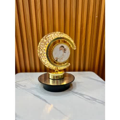 Crystal Lamp And Photo Frame Decor