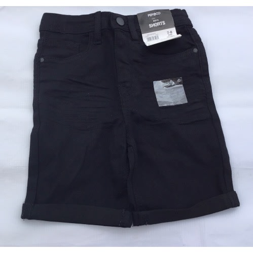 Kids Continuity Black Stretch Denim Jean Short