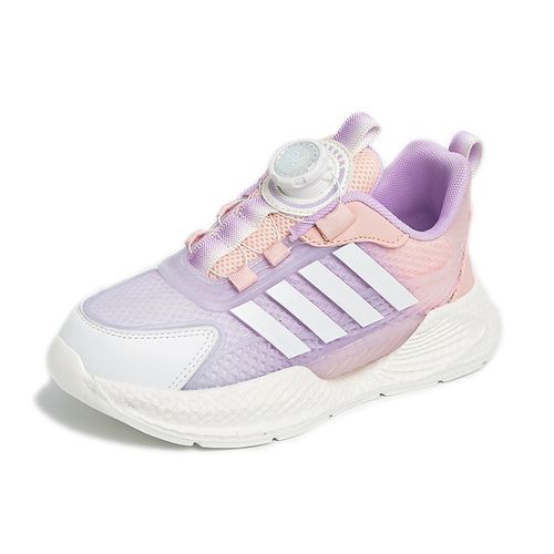 Lightweight Mesh Shoes For Girls Rotating Buckle Kids' Sneakers Pink