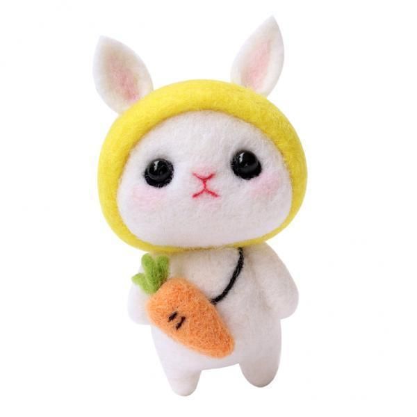 2x Wool Rabbit  ,  Wool,  Foam Mat,