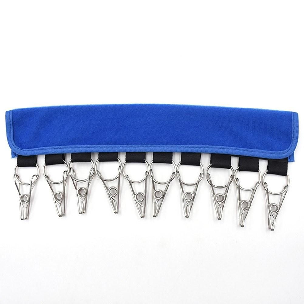 Portable Cloth Hangers Travel Folding Clothes Pegs Clothes Hat Clip Hat Organizer Holders for Hangers