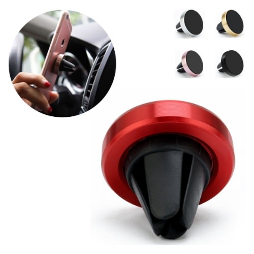 A2 Air Outlet Magnetic Car Phone Holder Bracket - Red