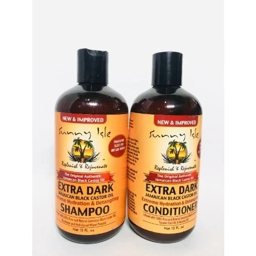 Sunny Isle Extra Dark Jamaican Black Castor Oil Shampoo And Conditioner - 12 Fl Oz