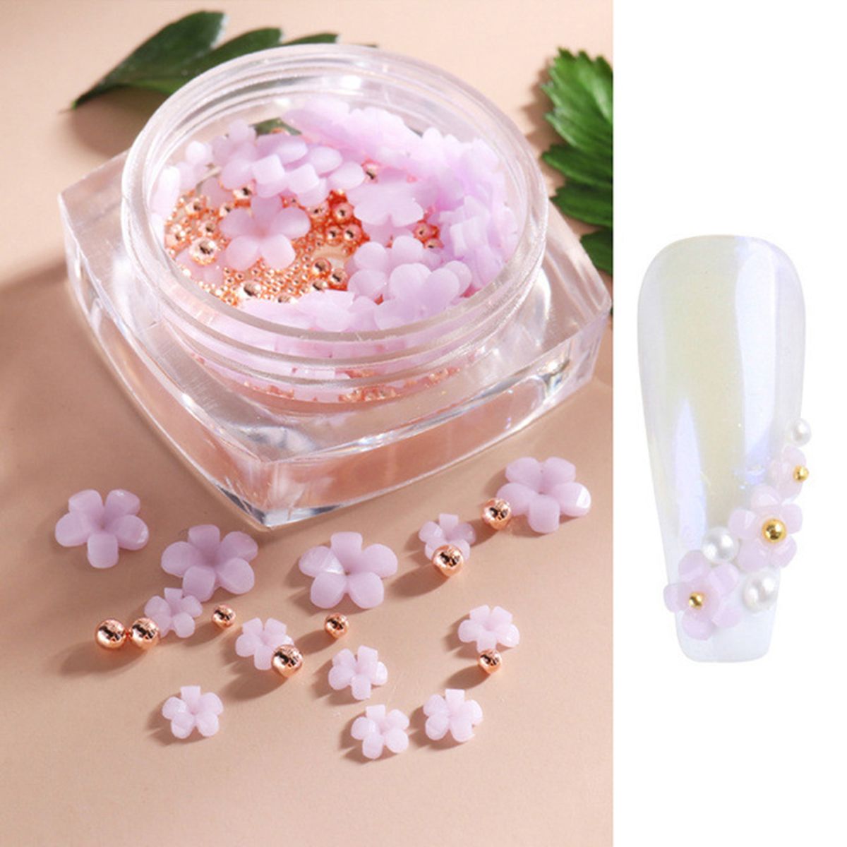 Flower Nail Rhinestone For Acrylic Nails Art Supplies With