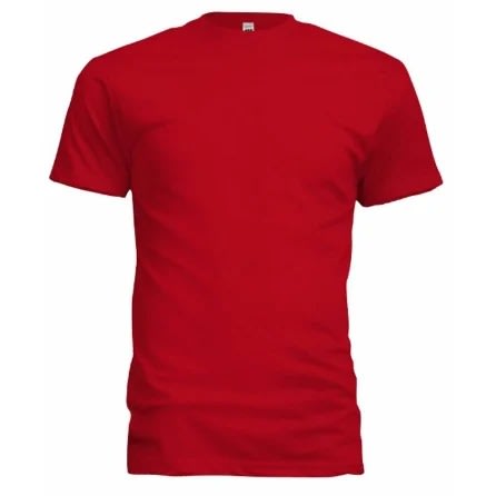 Plain Round Neck T-shirt - Red