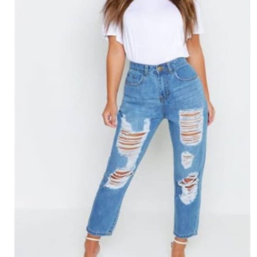 Boyfriend Rippled Jean