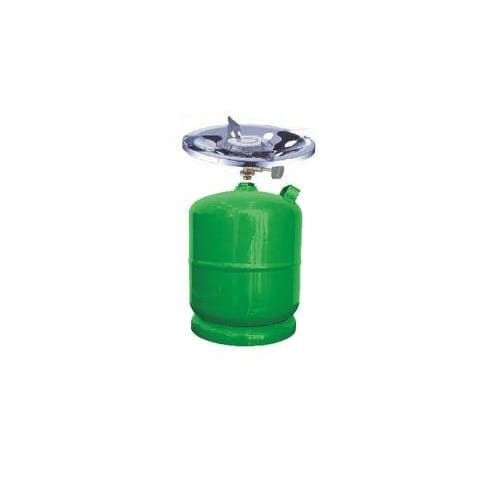 Gas Cylinder Stove With Stainless Burner - Green - 3kg