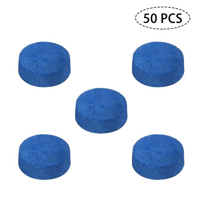 50 PCS Pool Cu E Tips Billiard Head 9MM