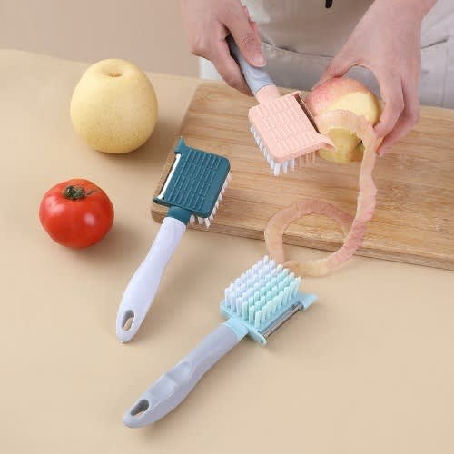 Fruits, Vegetables & Potato Peeler With Brush - 3pcs