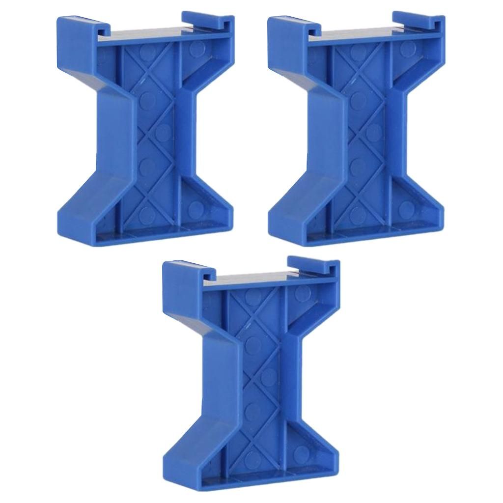 3pcs Train Bridge Piers Support Railway Accessories For Style A Blue