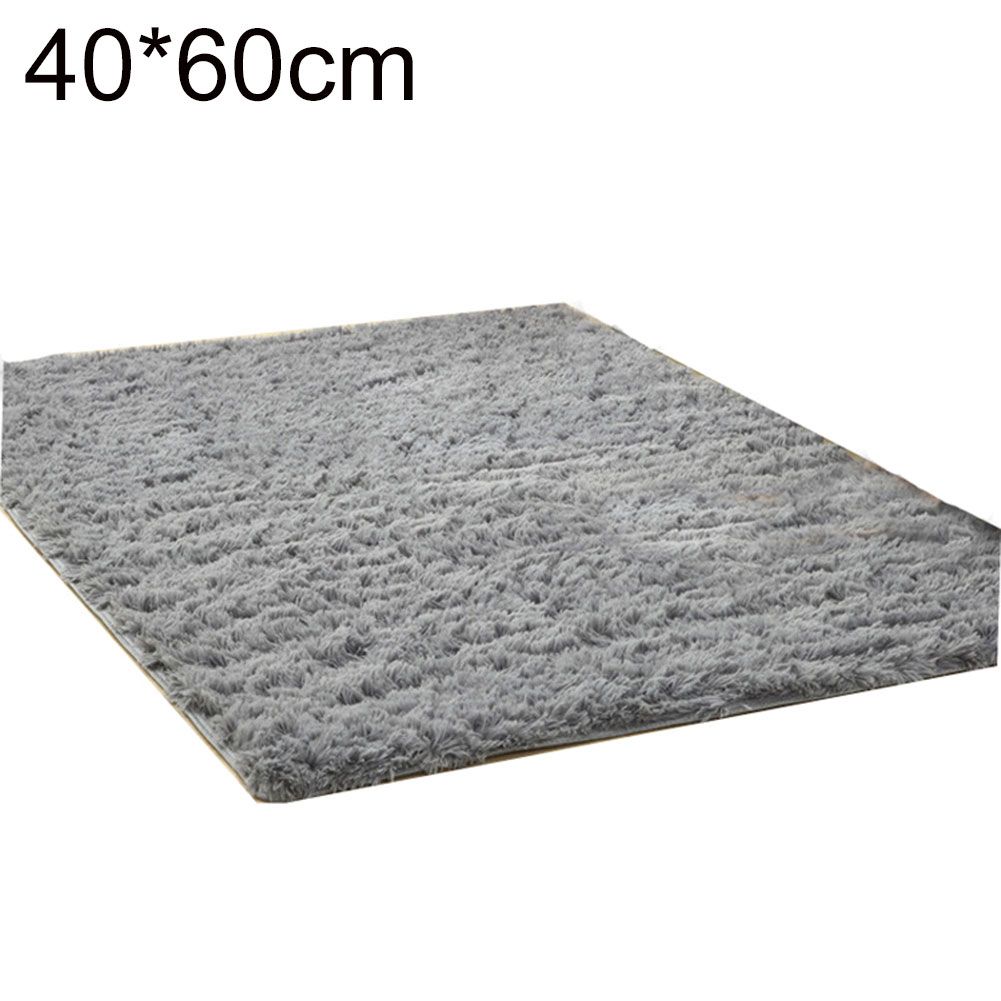 Warm Soft Non-slip Living Room Bedroom Rug-Silver Grey