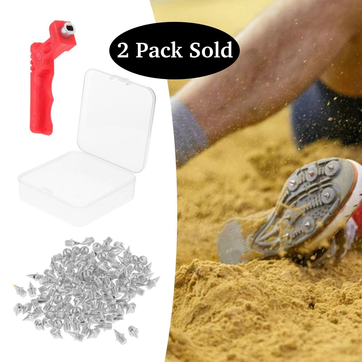 240 Count 1/4" Track Spikes Replaces For Running Shoes Durable Silver