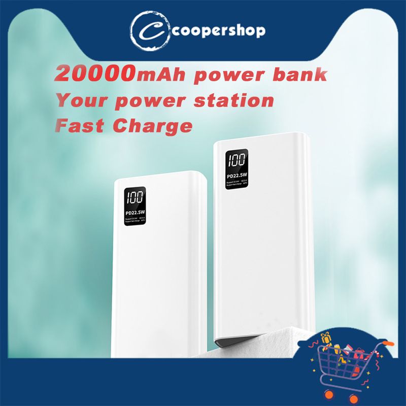 22.5W 20000mAh Fast Charge Portable Battery Pack