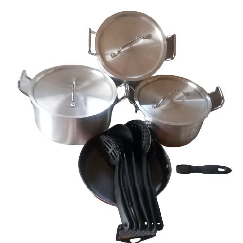 3 In 1 Cooking Pot + 6 In 1 Cookware And 1 Frying Pan