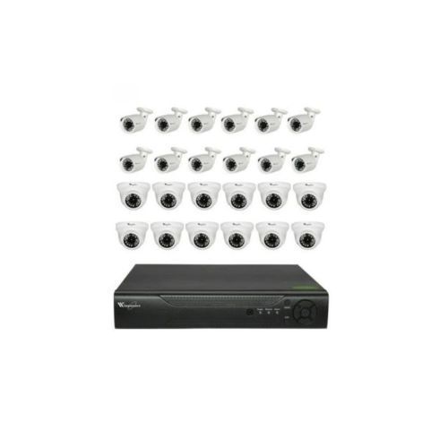 24Channel DVR, 1080P1.3, 12 Indoor + 12 Outdoor Camera+1