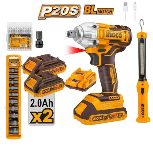 Ingco Impact Wrench 20V Combo Kit
