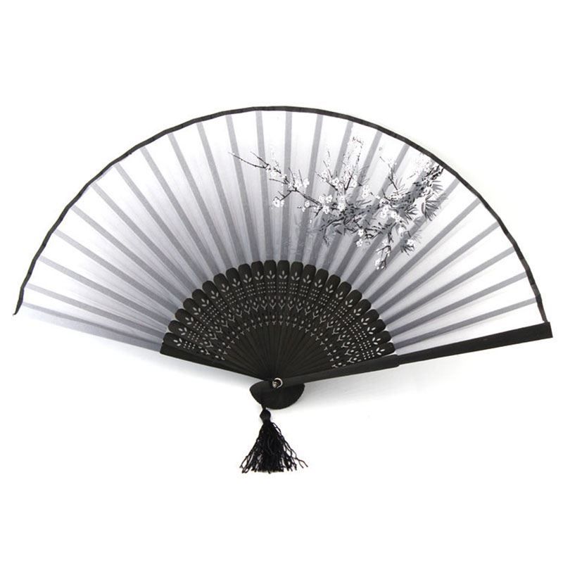 Wedding Fan Big Pattern Lily Gift Deal Flowers Butterflies