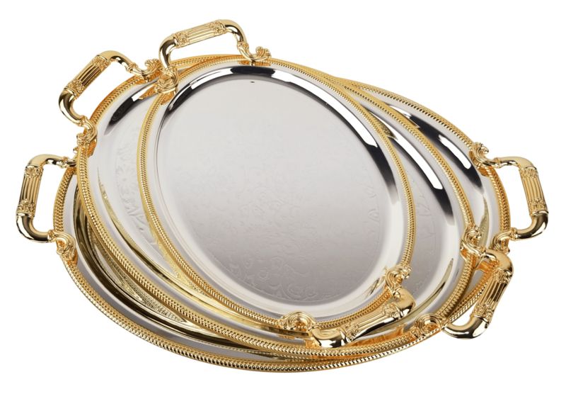 3 Piece Set Serving Tray Set