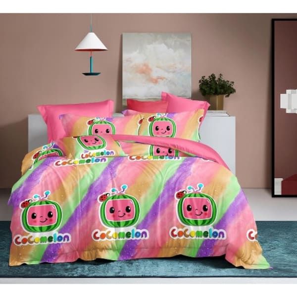 COCO MELON BEDSHEET  WITH PILLOWCASE