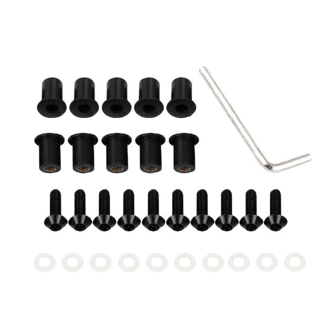 10 Pieces Universal Windscreen Windshield Bolts Screw Kit M5 5mm Gold