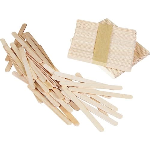 Natural & Assorted Craft Sticks - 100pack