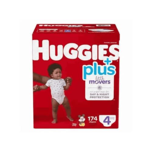 Little Movers Plus Diapers - Size 4 - 174 Count