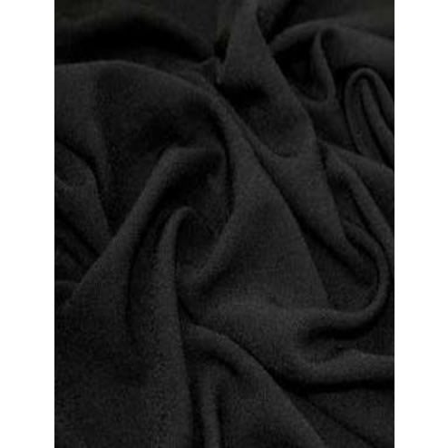 Black Crepe Fabric Material-4 Yards