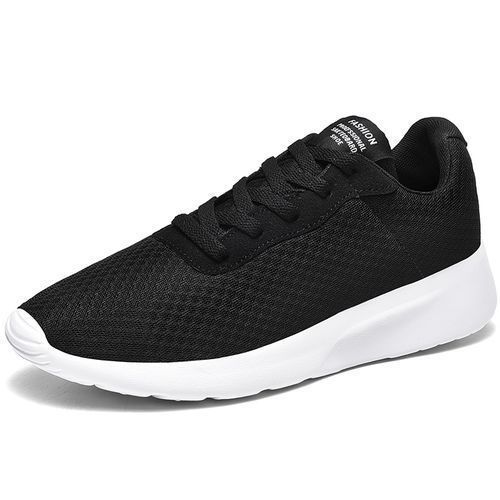 Big Size Mens Sneakers Soft Running Shoes-Black