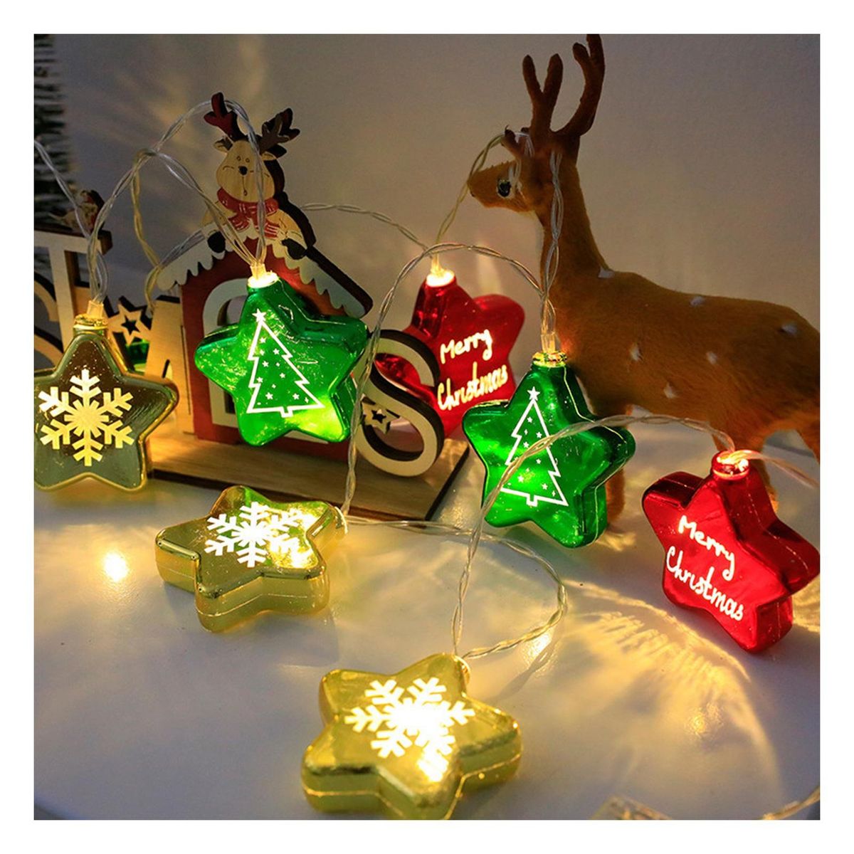 Outdoor Holiday Santa Claus Led Lights Festive Waterproof for Weddings J