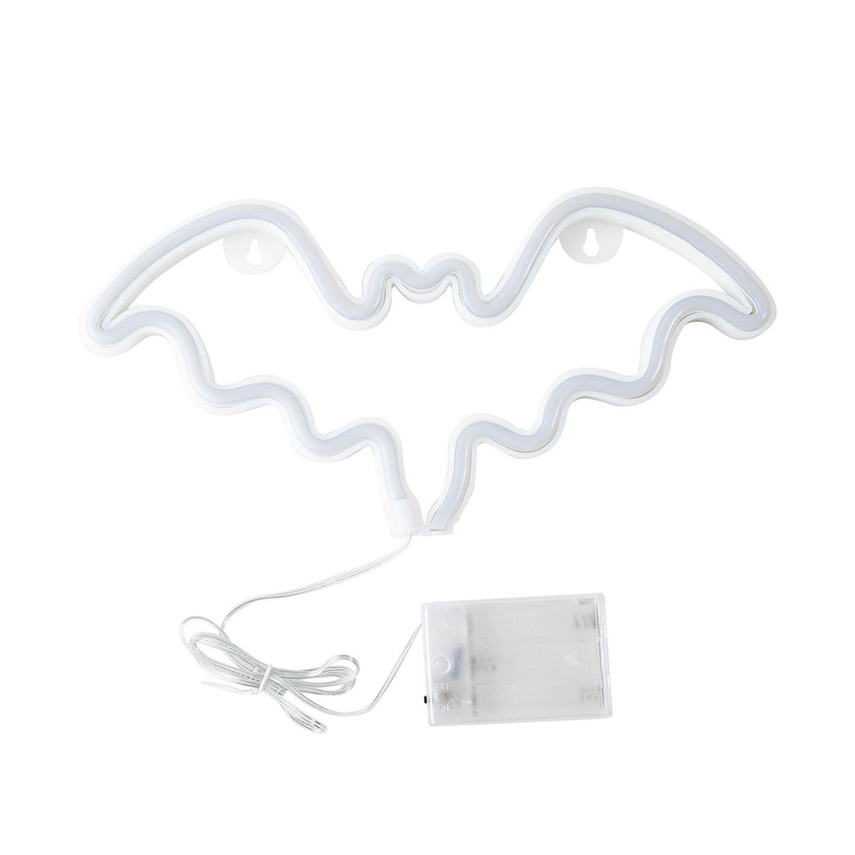 Bat Design LEDs Neon Light 3*AA Cell Operated Constant Bright Mode Neon Sign Decorative Lights Wall Decor for Christmas Thanksgiving Birthday Party Wedding Children Baby Bedroom Bar